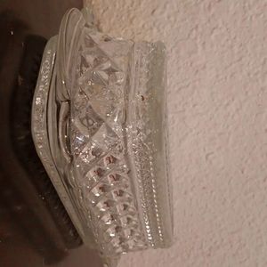 Vintage Anchor Hocking Wexford Quarter Pound Glass Covered Butter Dish